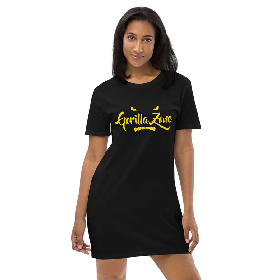 Gorilla Zone Black & Yellow T-shirt Dress