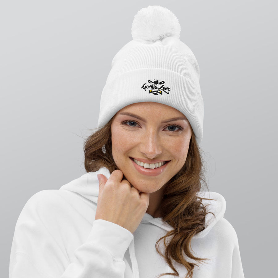 Gorilla Zone Pom Pom Beanie