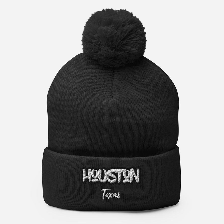 HOUSTON TEXAS Pom-Pom Beanie